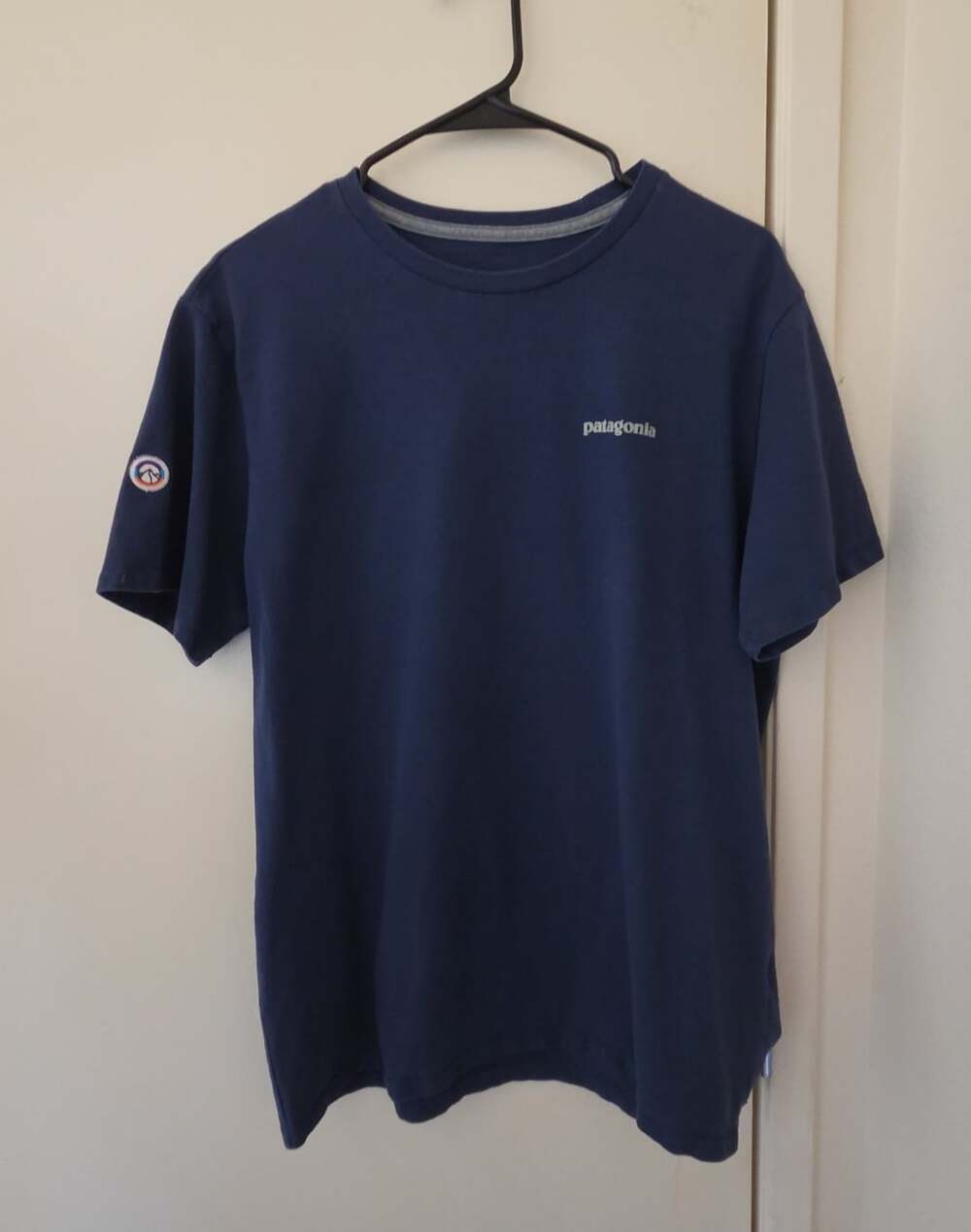 Patagonia Responsibili-Tee Size M Blue Graphic T-Shirt Unisex